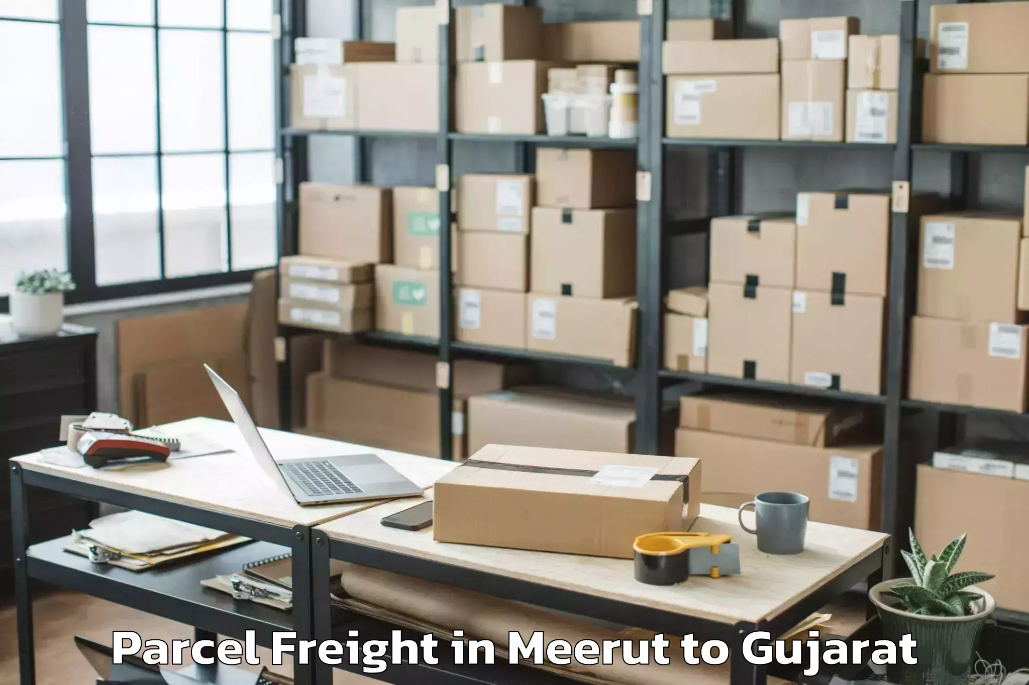 Quality Meerut to Himatnagar Parcel Freight